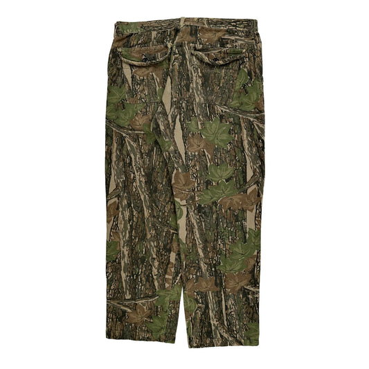 Mossy Oak Real Tree Cargo Trousers - 34W 31L Camo Cotton