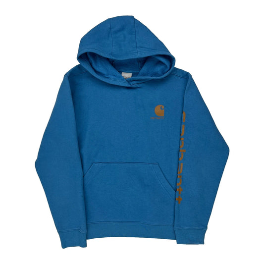 Age 14-16 Carhartt Hoodie - Large Blue Cotton