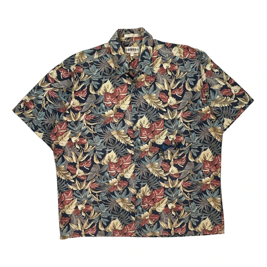 Campia Floral Hawaiian Shirt - XL Multicoloured Cotton