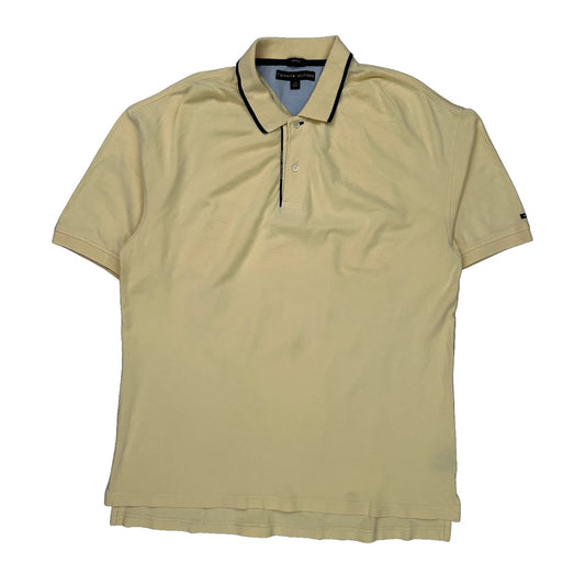 Tommy Hilfiger Polo Shirt - Large Beige Cotton