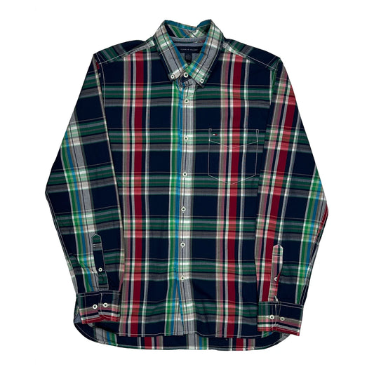 Tommy Hilfiger Checked Shirt - Medium Multicoloured Cotton