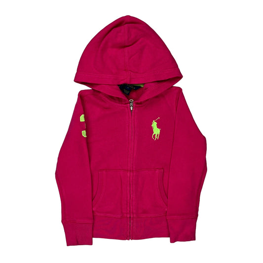 Age 5 Polo By Ralph Lauren Hoodie - Small Pink Cotton