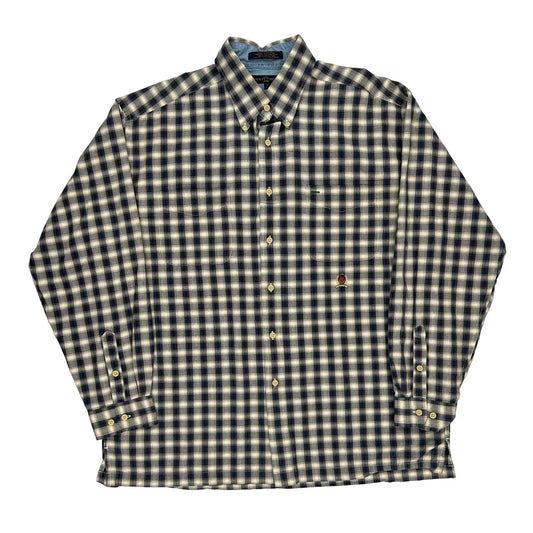 Tommy Hilfiger Checked Shirt - XL Blue Cotton