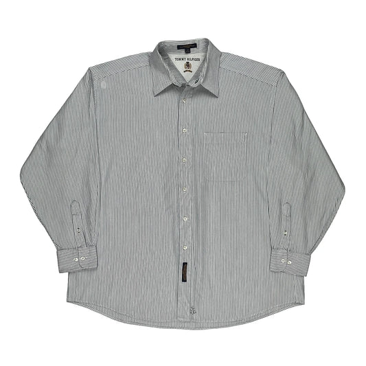Tommy Hilfiger Striped Shirt - XL White Cotton
