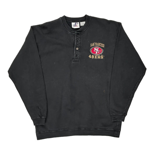 San Francisco 49Ers Logo Athletics Football Sweatshirt - Large Black Cotton