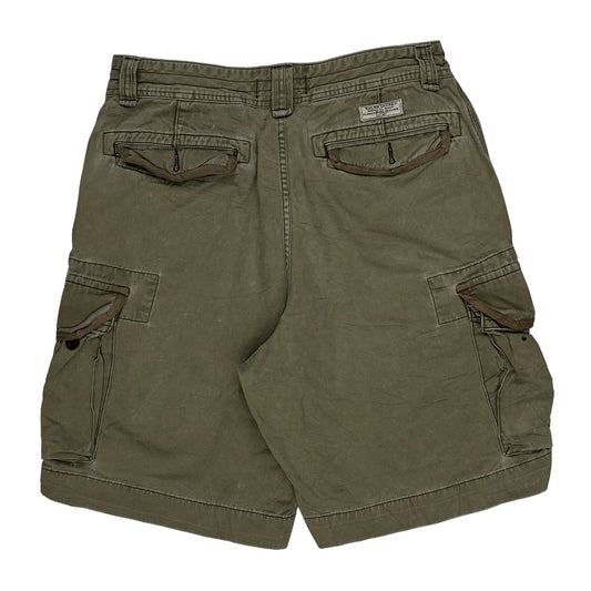 Polo By Ralph Lauren Cargo Shorts - 31W 11L Khaki Cotton