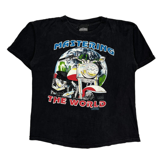 Scooter Z Single Stitch T-Shirt - Large Black Cotton