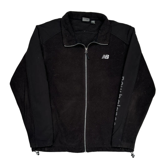 New Balance Fleece Jacket - Large Black Polyester
