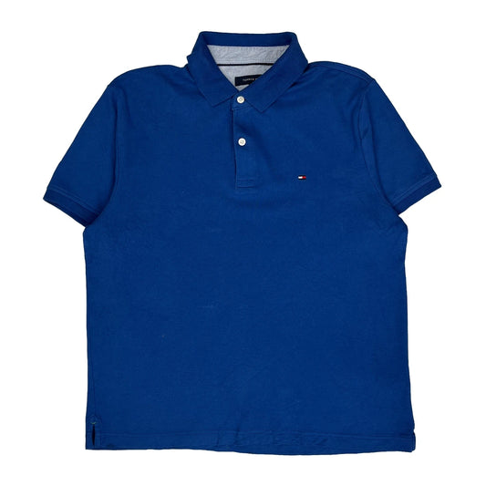 Tommy Hilfiger Polo Shirt - Medium Blue Cotton