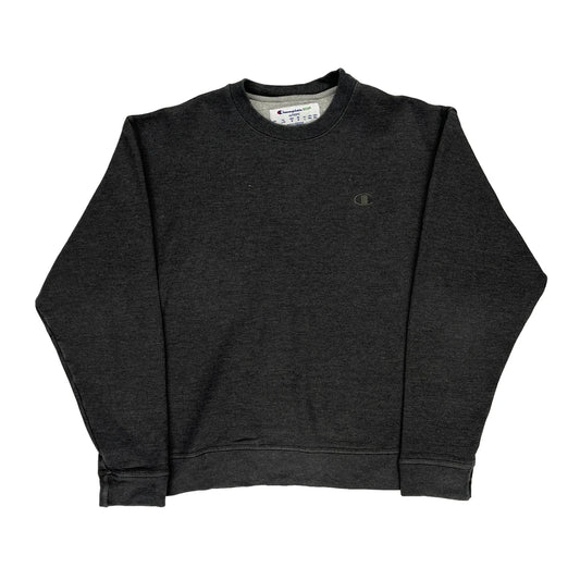 Champion Sweatshirt - Large Grey Cotton Blend