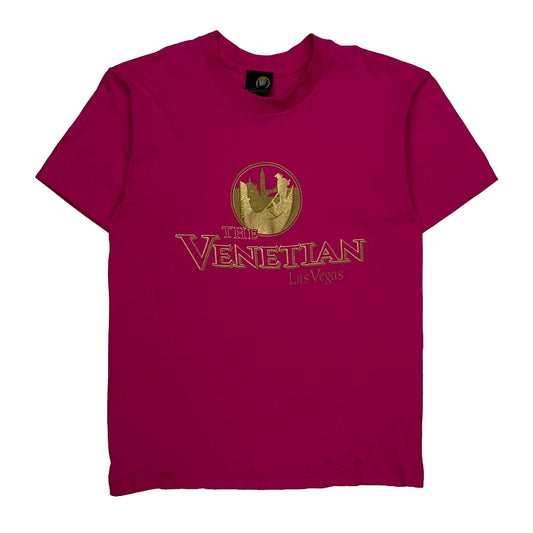 Vintage Las Vegas The Venetian Single Stitch T-Shirt - Medium Pink Cotton