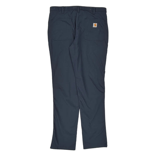 Carhartt Trousers - 36W 35L Navy Polyester Blend