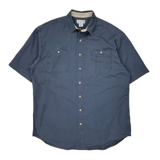 Carhartt Short Sleeve Shirt - XL Blue Cotton