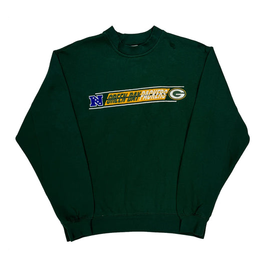 Vintage Green Bay Packers Nfl Sweatshirt - Medium Green Cotton