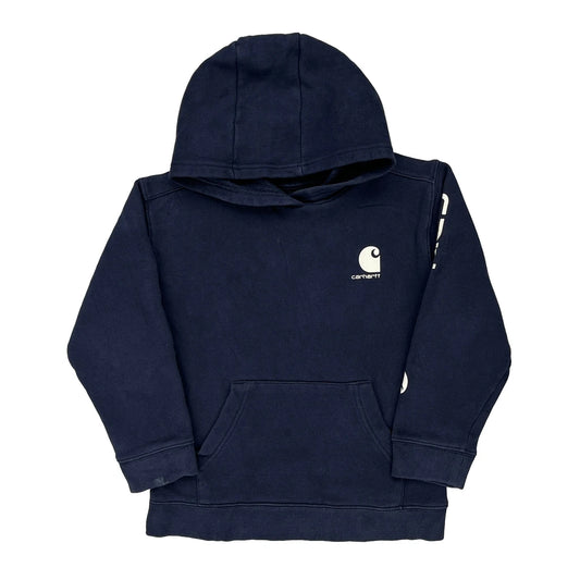 Age 7 Carhartt Hoodie - Small Navy Cotton Blend