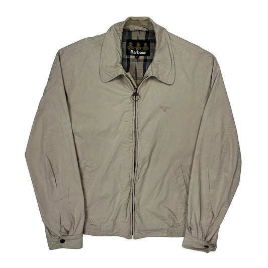Barbour Harrington Jacket - Large Beige Cotton
