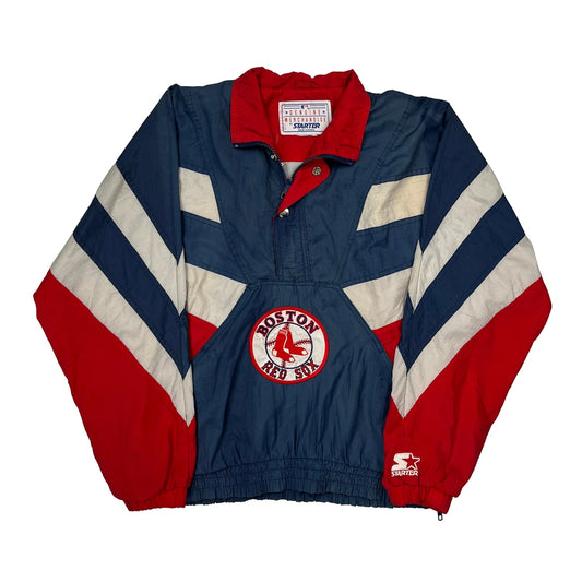 Boston Red Sox Starter Mlb Baseball Jacket - Medium Blue Nylon