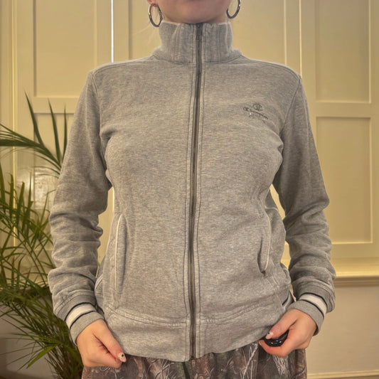 Vintage grey Champion Zip Up - womens large