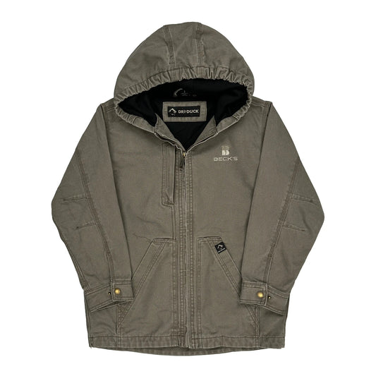 Dri Duck Jacket - Large Grey Cotton