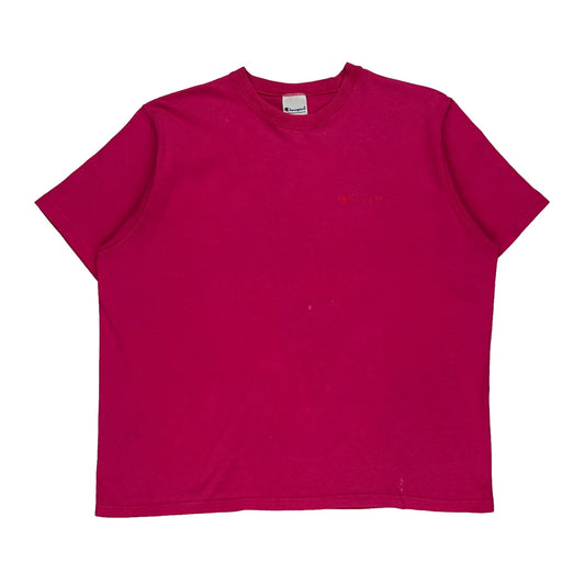 Made In Usa Champion T-Shirt - XL Pink Cotton
