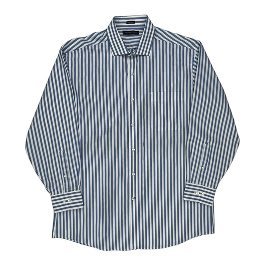 Tommy Hilfiger Striped Shirt - Large Blue Cotton