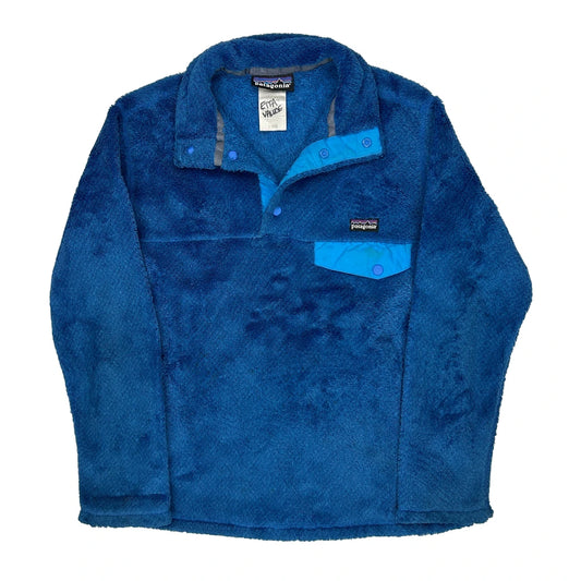 Vintage Synchilla Age 12 Patagonia Fleece - Large Blue Polyester