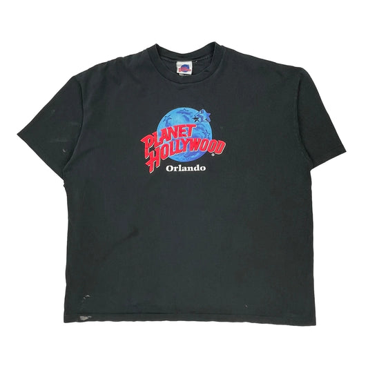 Orlando Planet Hollywood T-Shirt - XL Black Cotton