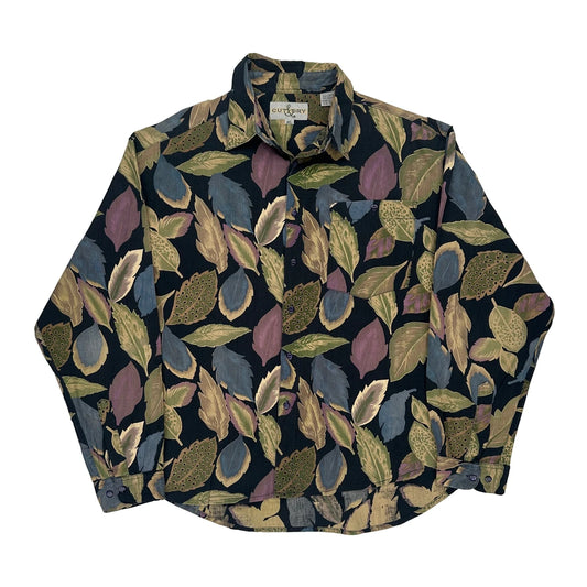 Cut & Dry Patterned Shirt - XL Multicoloured Cotton Blend