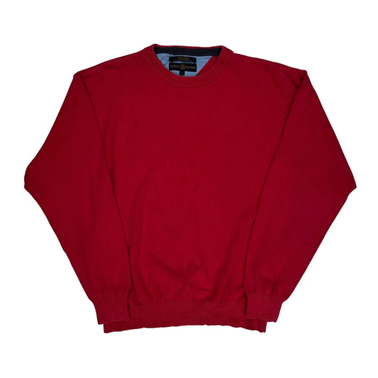 90S Golf Tommy Hilfiger Jumper - Large Red Cotton