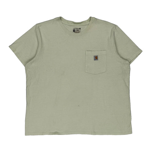 Carhartt T-Shirt - 2XL Green Cotton