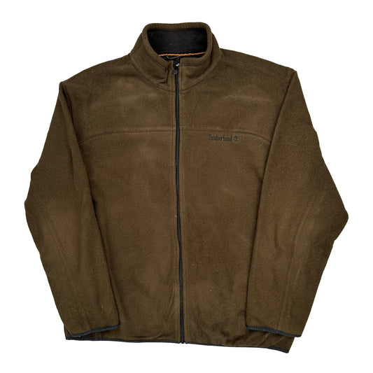 Timberland Fleece Jacket - XL Brown Polyester