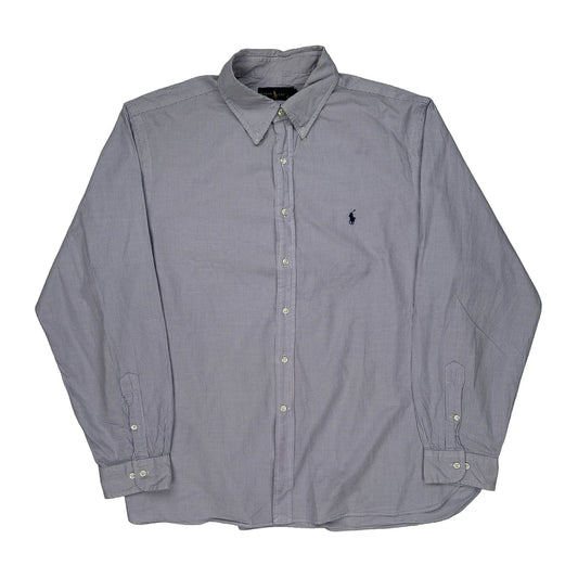 Ralph Lauren Checked Shirt - 2XL Blue Cotton