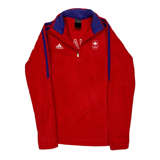 Canada Olympics Adidas Fleece - Medium Red Polyester