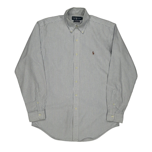 Ralph Lauren Striped Shirt - Medium Blue Cotton