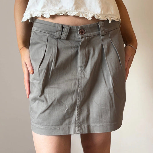 Vintage grey Nuna Lie Mini Skirt - womens 32" waist