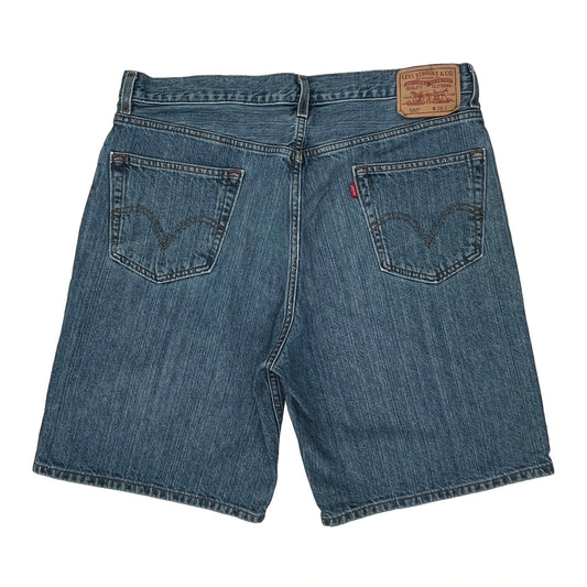 Levis Denim Shorts - 34W 10L Blue Cotton