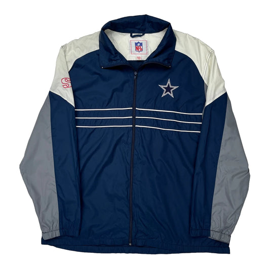 Dallas Cowboys Nfl Football Windbreaker - XL Grey Polyester