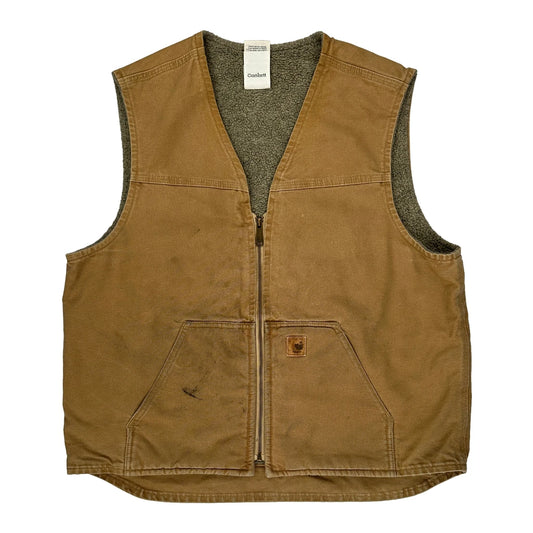 Carhartt Gilet - XL Brown Cotton