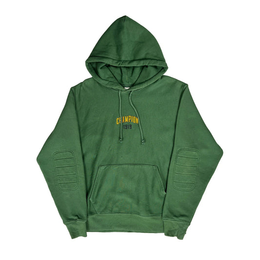 1919 Champion Graphic Hoodie - Large Green Cotton
