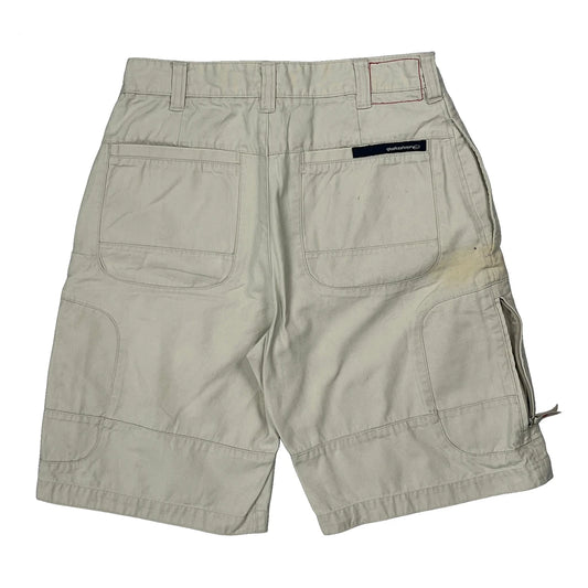 Quiksilver Cargo Shorts - 28W 11L Beige Cotton