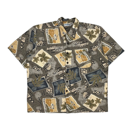 Canyon River Blues Hawaiian Shirt - XL Multicoloured Cotton