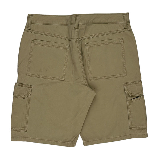 Wrangler Cargo Shorts - 34W 11L Khaki Cotton