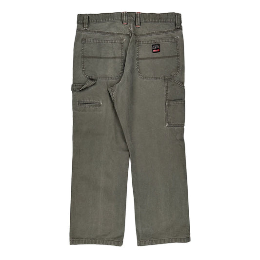 Unbranded Double Knee Carpenter Trousers - 34W 30L Grey Cotton