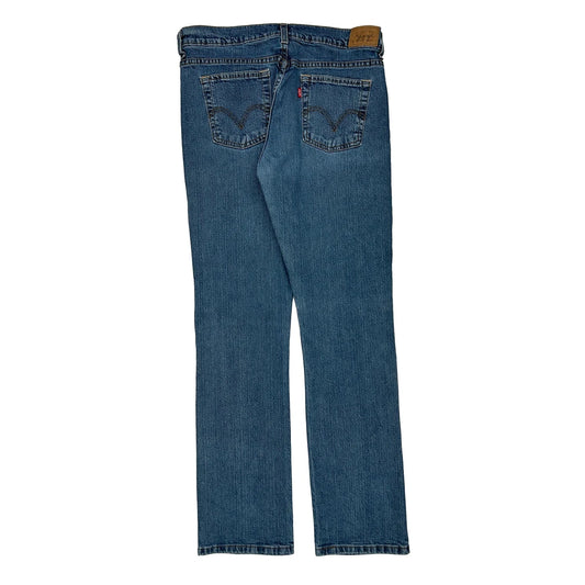 505 Levis Jeans - 32W UK 12 Blue Cotton Blend