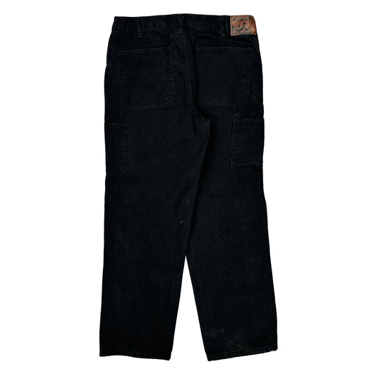 Stanley Cargo Trousers - 32W 29L Black Cotton