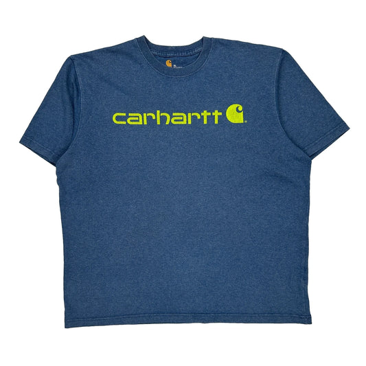 Carhartt T-Shirt - XL Blue Cotton