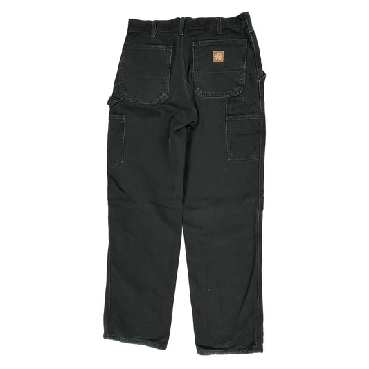 Carhartt Double Knee Carpenter Trousers - 32W 30L Black Cotton