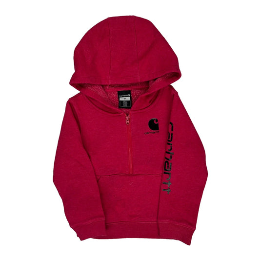 Age 3 Carhartt Hoodie - XS Red Cotton Blend