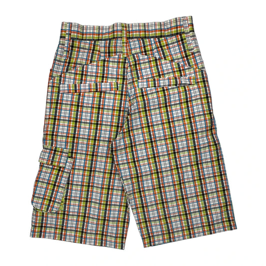 Rocawear Checked Cargo Shorts - 32W 11L Multicoloured Cotton