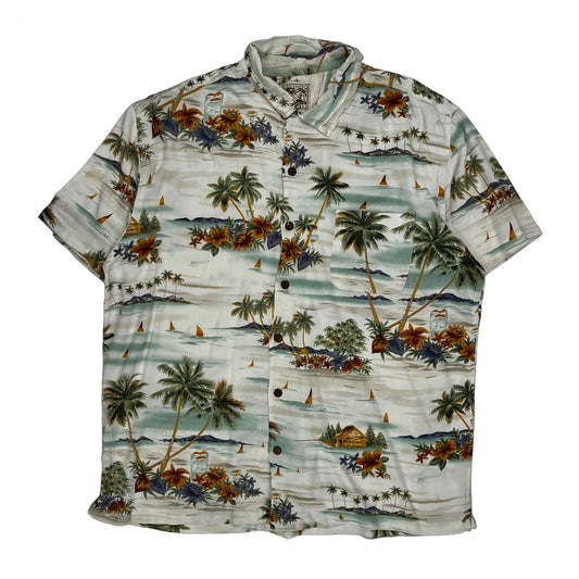 Steve & Barry Floral Hawaiian Shirt - XL Multicoloured Viscose